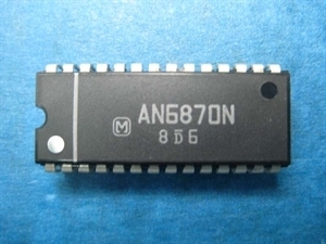 AN6870N DUAL FLUORESCENT DISPLAY TUBE DRIVER WITH 18 DOT PEAK HOLD 	DIP-28