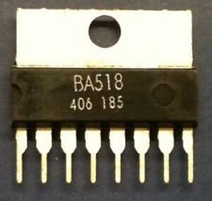 BA518 1.5W/9V POWER AMP SIP-8