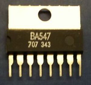 BA547 12V/1,5W single-channel power amplifier SIP-8