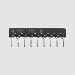 RN09PE075 SIL-Resistor 8R/9P 75R