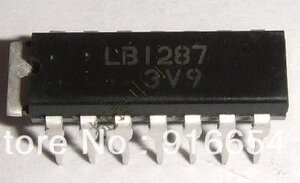 LB1287 5xNPN Darligton 30V, 0,5A DIP-14+H