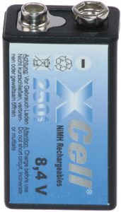 XNH9V Genopladelig NiMH batteri, 8,4V, 250mAh