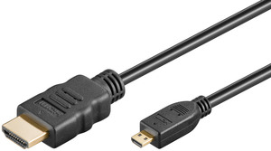 W31940 Micro HDMI til HDMI, 4K/30Hz, 1m