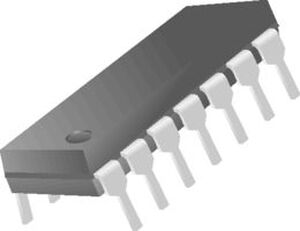 74F00 Quad 2-input NAND gate DIP-14