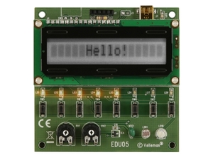 EDU05 Byggesæt: USB eksperimentmodul m. LCD display
