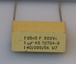 KS72724-3 25,5nF 500V radial styroflex kond. 2% RM10
