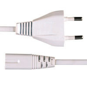 VLEP11040W20 Euro Cable 2m. 8-tal stik, hvid