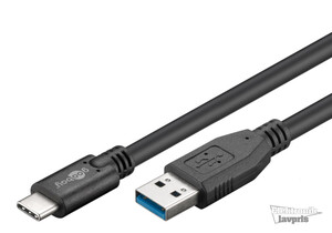 W67999 USB 3.0 han-A > USB-C, 0.5m