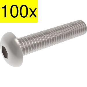 M412 BHA2MCS100- Hex. Socket Screws M4x12 A2 Rusrfri 100 stk.