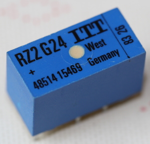 RZ2G24 ITT - SIGNAL RELAY, DPDT, 24V, 2A, PCB
