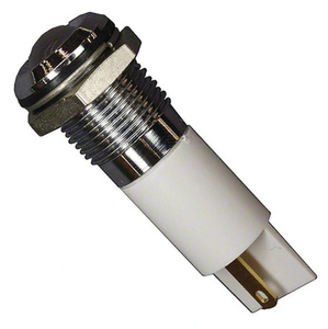 Q14P1CXXWB12E Kontrollampe, 14mm Hævet LED, 12VDC, IP67, HVID