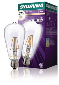 N-SYL-0027175 ST64 470LM 827 Filament Led lamp E27 4W
