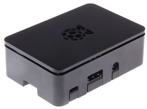 ASM-1900036-22 Kabinet til Raspberry Pi B+, Pi 2, og Pi 3+, SORT