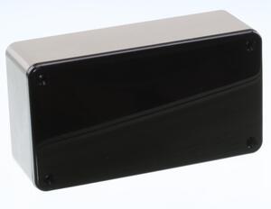 BIM2004/14-GY/BLK Plastic enclosure grey/Grå/Sort front 120x65x40mm ABS Forside