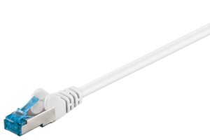 W93688 CAT 6a patch cable S/FTP (PiMF), white LSZH halogen-free, CU, 1m