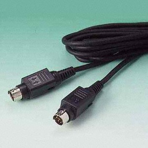 ELAV-CABLE-134-7,5 Mini-DIN 4-pol kabel, han/han, 7,5m. SORT