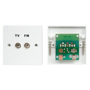 S122315 FM/TV Wallplate White
