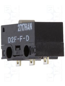D2F-F-D Micro switch 1A Plunger 1 change-over