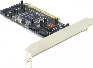 SX-109A DeLOCK Kontrollerkort, PCI, SATA 1.5 Gb/s, 4xSATA-kanaler internt