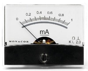 PM-3/50MA Drejespoleinstrument, 50mA 86x65mm.