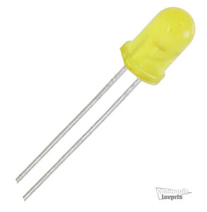 L-7113YD-12V LED with resistor Yellow 5mm (T1¾) 12 V