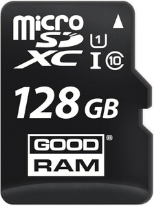 SDA10/128GB MicroSDHC, UHS-I, Class 10, 128 GB MicroSDHC memory card UHS-I 128 GB med adpater