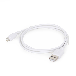 CC-USB2-AMLM-2M-W iPhone / iPad Lightning USB kabel, hvid, 2 meter