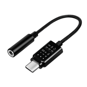UA0364 USB 3.2 audio adapter with EQ, USB-C/M to 3.5 mm/F, black, 0.14 m