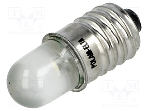 LW-E10-24AC/DC E10-Lampe 24V Hvid LED Ø=10x25mm.