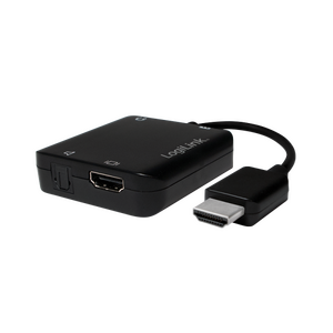 CV0106 HDMI audio extractor, A/M to A/F+3.5mm/F+ODT, 2CH/5.1CH, black, 0.1 m