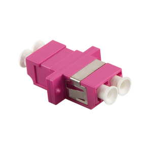 FA02LC4 Fibre Adapter LC Duplex with flange, violet