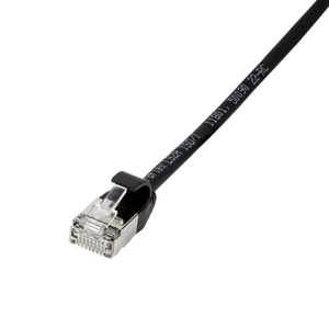 CQ9053S Patch cable SlimLine, Ultraflex, Cat.6A, U/FTP, black, 2 m