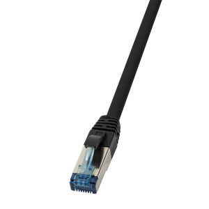 CQ6065S Patch cable, PUR, Cat.6A, S/FTP, black, 3 m