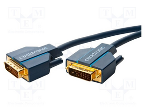 W70335 DVI-D dual link kabel, han/han, 7,50 meter