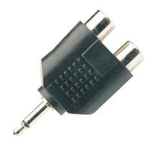 N-AC-009 3,5mm. Mono Han - 2 x Phono (RCA) Hun Adapter