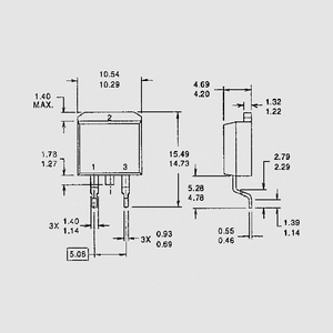 MBRS2545CT SMD Schottky 45V 30A(2x15) D&sup2;Pak D