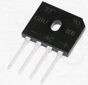 GBU806 Flad brokobling 8A 420V(RMS) 5/5mm