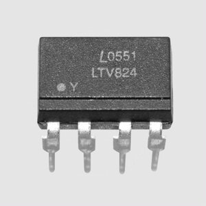 LTV824 2xOptoc.-AC 5kV 35V 50mA &gt;20% DIP8