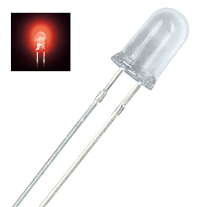 LTL2H3KEK LED Water-clear Red 1700mcd 15&deg; 5mm