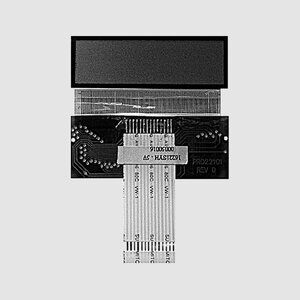 DEM16221SYH 16x2 STN Yellow Reflective -20/+70&deg;C