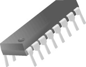 74HC590 8-bit binary counter with output registers and three-state outputs DIP-16