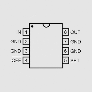 MAX882CSA+ LDO U-Reg Adj/+3,3V 200mA SO8 MAX882_, MAX883_, MAX884_