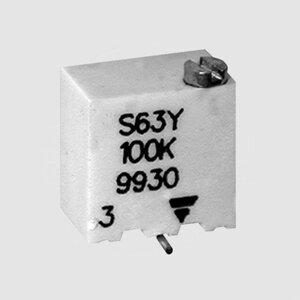 TS63YE500 SMD  Multiturn Cermet Trimmer Y 500R
