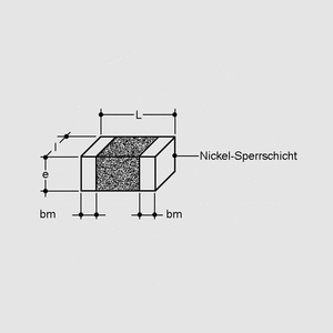 C2012NPO100JGT SMD MLC Capacitor 10pF 50V 5% NPO 0805 Chip Dimensions