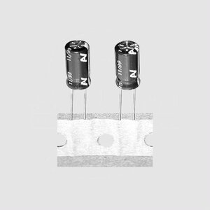 CS0100/25-P2,5 6X11 El-Capacitor 100µF/25V- 6,3x11 P2,5/2,5 Taped