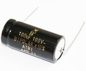 CFT100 El-Capacitor Bipolar 100uF/100V 18x39mm