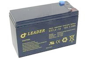 CTG7,2-12 Leader Bly Batteri 12V/7,2 Ah VdS-4,8mm