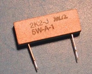 2K2-J-5W-A-1 WW resistor 5W 2K2 radial 100 stk.