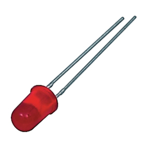 BN203286 Lysdioder 5 mm, diffus rød, standard