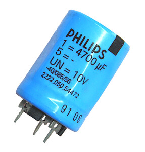 CS4700/10-3BEN  El-Capacitor 4700uF/10V-3.Ben-25x35 Philips-2222-050-54472 kondesator